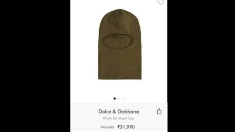 dolce & gabbana khaki ski mask cap|dolce perfume.